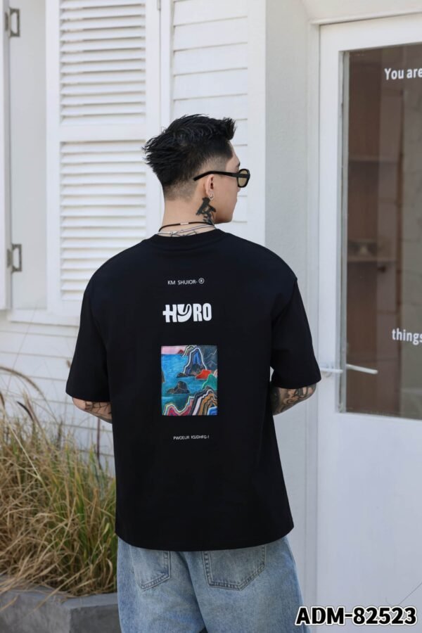 ADM New Custom Jacquard Cotton T-shirt 82523 - 200gsm Premium Streetwear | Wholesale (3 Colors) - Image 10