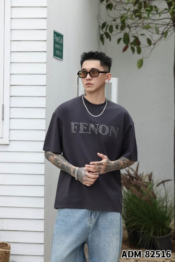 ADM New Metallic Foil Graphic T-shirt 82516 - 200gsm Premium Cotton | Streetwear Wholesale (4 Colors) - Image 12
