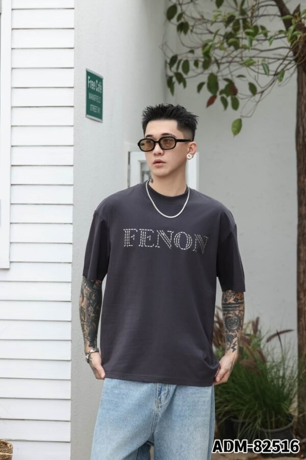 ADM New Metallic Foil Graphic T-shirt 82516 - 200gsm Premium Cotton | Streetwear Wholesale (4 Colors) - Image 11