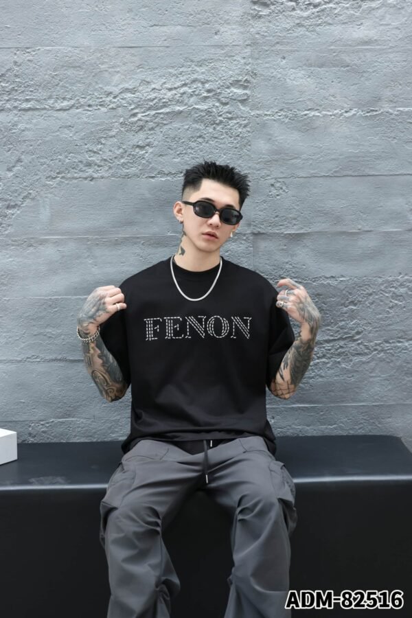 ADM New Metallic Foil Graphic T-shirt 82516 - 200gsm Premium Cotton | Streetwear Wholesale (4 Colors) - Image 3