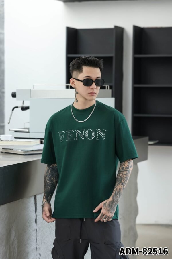 ADM New Metallic Foil Graphic T-shirt 82516 - 200gsm Premium Cotton | Streetwear Wholesale (4 Colors) - Image 6