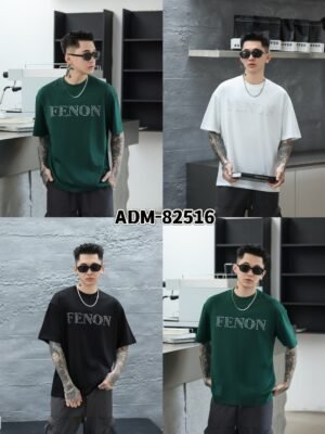 ADM New Metallic Foil Graphic T-shirt 82516 - 200gsm Premium Cotton | Streetwear Wholesale (4 Colors)