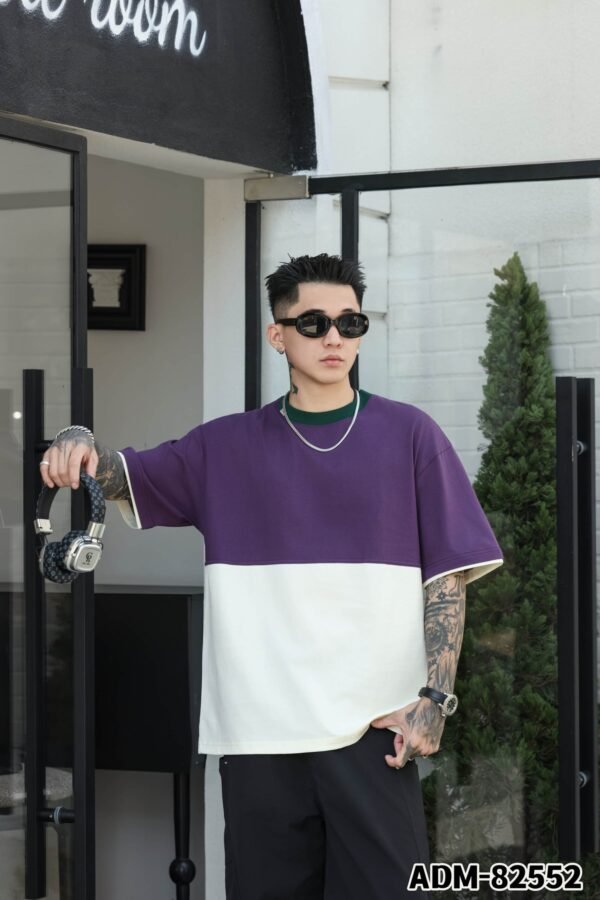 ADM New Color Block Raglan T-shirt 82552 - 200gsm Premium Cotton | Streetwear Wholesale (3 Colors) - Image 10