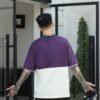 ADM New Color Block Raglan T-shirt 82552 - 200gsm Premium Cotton | Streetwear Wholesale (3 Colors) - Purple