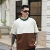 ADM New Color Block Raglan T-shirt 82552 - 200gsm Premium Cotton | Streetwear Wholesale (3 Colors) - Apricot