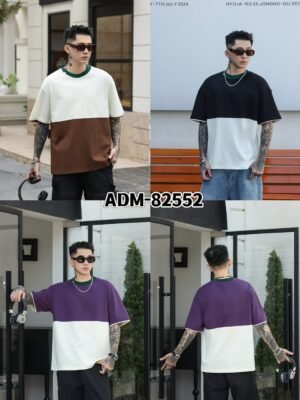 ADM New Color Block Raglan T-shirt 82552 - 200gsm Premium Cotton | Streetwear Wholesale (3 Colors)