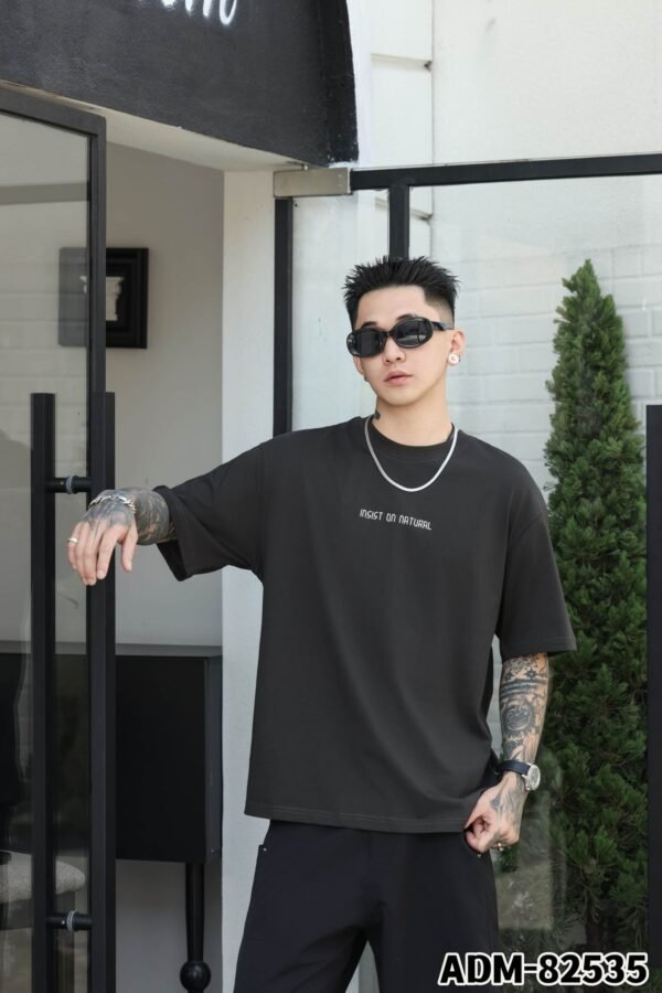 ADM New Structural Panel Graphic T-shirt 82535 - 200gsm Premium Cotton | Streetwear Wholesale (4 Colors) - Image 13