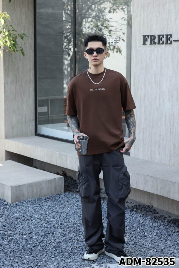 ADM New Structural Panel Graphic T-shirt 82535 - 200gsm Premium Cotton | Streetwear Wholesale (4 Colors) - Image 11