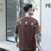 ADM New Structural Panel Graphic T-shirt 82535 - 200gsm Premium Cotton | Streetwear Wholesale (4 Colors) - Coffee