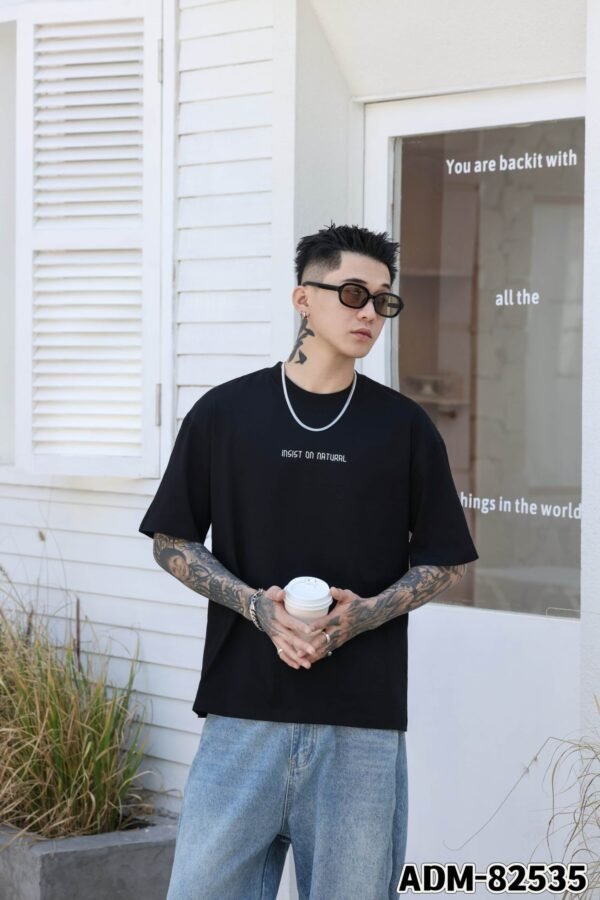 ADM New Structural Panel Graphic T-shirt 82535 - 200gsm Premium Cotton | Streetwear Wholesale (4 Colors) - Image 6