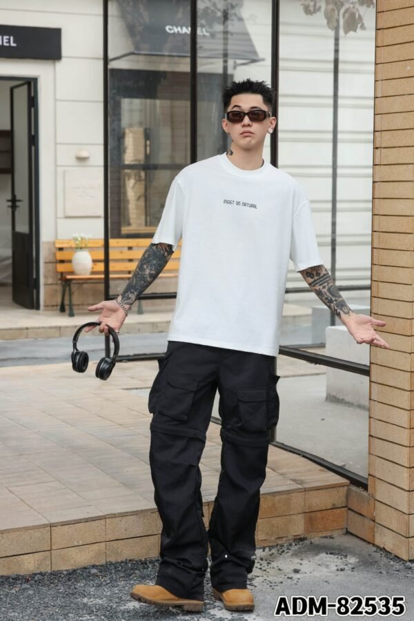 ADM New Structural Panel Graphic T-shirt 82535 - 200gsm Premium Cotton | Streetwear Wholesale (4 Colors) - Image 4
