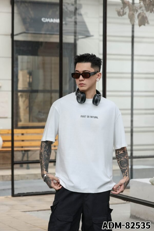 ADM New Structural Panel Graphic T-shirt 82535 - 200gsm Premium Cotton | Streetwear Wholesale (4 Colors) - Image 3
