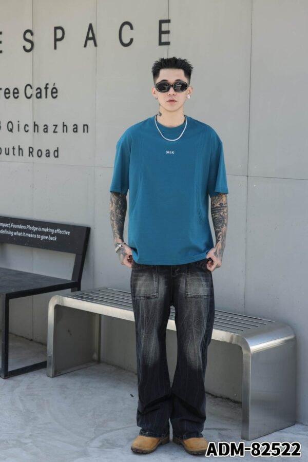 ADM New Structured Design Cotton T-shirt 82522 - 200gsm Premium Streetwear | Wholesale (4 Colors) - Image 13