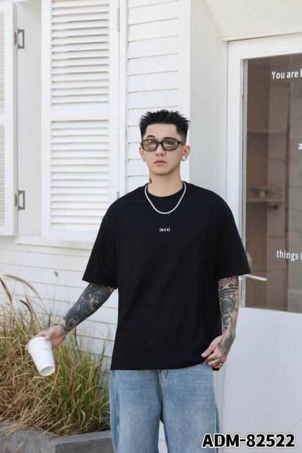 ADM New Structured Design Cotton T-shirt 82522 - 200gsm Premium Streetwear | Wholesale (4 Colors) - Image 8