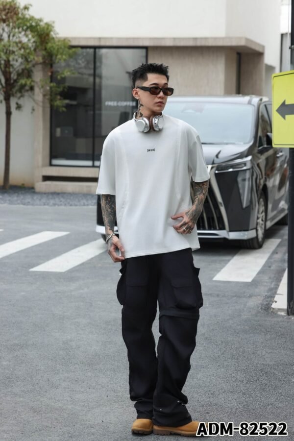 ADM New Structured Design Cotton T-shirt 82522 - 200gsm Premium Streetwear | Wholesale (4 Colors) - Image 4