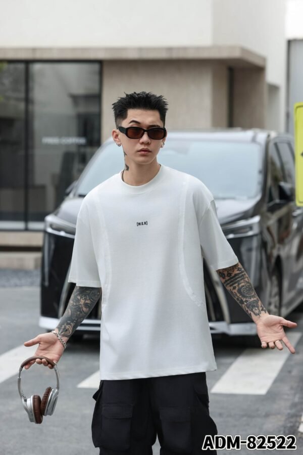 ADM New Structured Design Cotton T-shirt 82522 - 200gsm Premium Streetwear | Wholesale (4 Colors) - Image 2