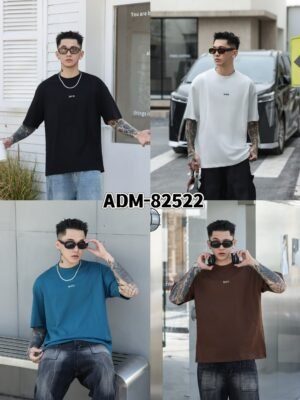 ADM New Structured Design Cotton T-shirt 82522 - 200gsm Premium Streetwear | Wholesale (4 Colors)