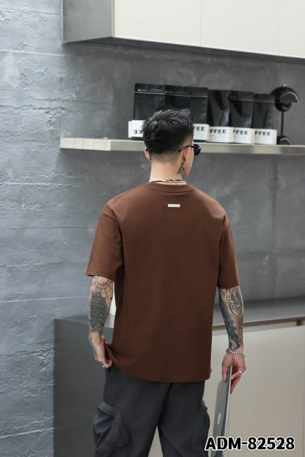 ADM New Embroidered Pocket T-shirt 82528 - 200gsm Premium Cotton | Streetwear Wholesale (4 Colors) - Image 12