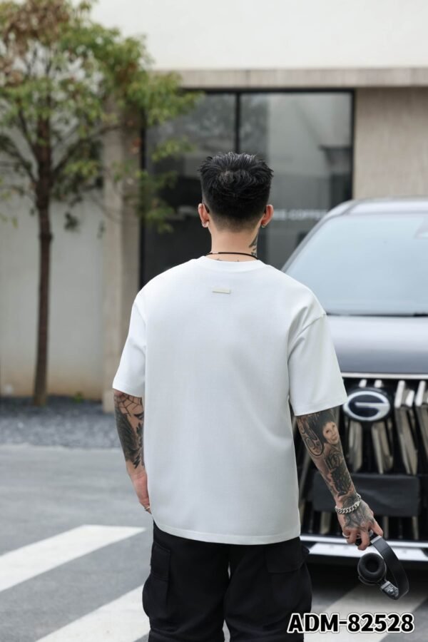 ADM New Embroidered Pocket T-shirt 82528 - 200gsm Premium Cotton | Streetwear Wholesale (4 Colors) - Image 4