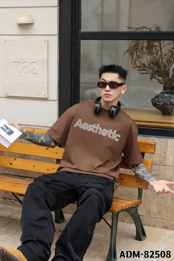 ADM New 3D Printed Cotton T-shirt 82508 - 200gsm Premium Streetwear | Wholesale (4 Colors) - Image 9