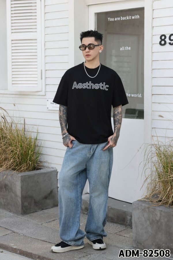 ADM New 3D Printed Cotton T-shirt 82508 - 200gsm Premium Streetwear | Wholesale (4 Colors) - Image 8