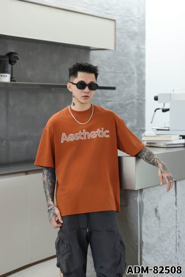 ADM New 3D Printed Cotton T-shirt 82508 - 200gsm Premium Streetwear | Wholesale (4 Colors) - Image 3
