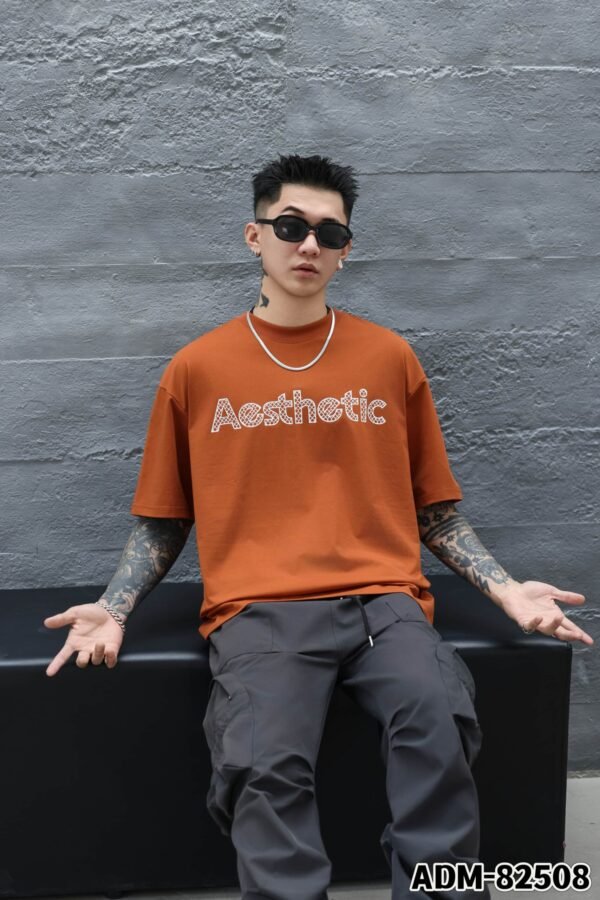 ADM New 3D Printed Cotton T-shirt 82508 - 200gsm Premium Streetwear | Wholesale (4 Colors) - Image 2