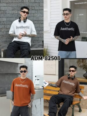 ADM New 3D Printed Cotton T-shirt 82508 - 200gsm Premium Streetwear | Wholesale (4 Colors)