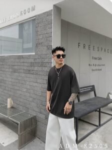 ADM New Deconstructed Cotton T-shirt 82505 - 200gsm Premium Streetwear | Wholesale (4 Colors) - Image 4