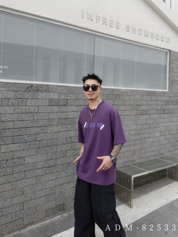 ADM New Burnout Effect Cotton T-shirt 82533 - 200gsm Premium Streetwear | Wholesale (4 Colors) - Image 15