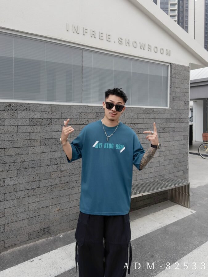ADM New Burnout Effect Cotton T-shirt 82533 - 200gsm Premium Streetwear | Wholesale (4 Colors) - Image 13