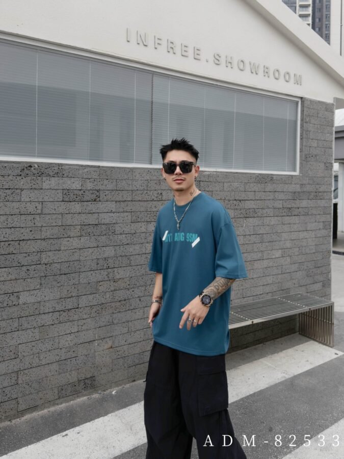 ADM New Burnout Effect Cotton T-shirt 82533 - 200gsm Premium Streetwear | Wholesale (4 Colors) - Image 12