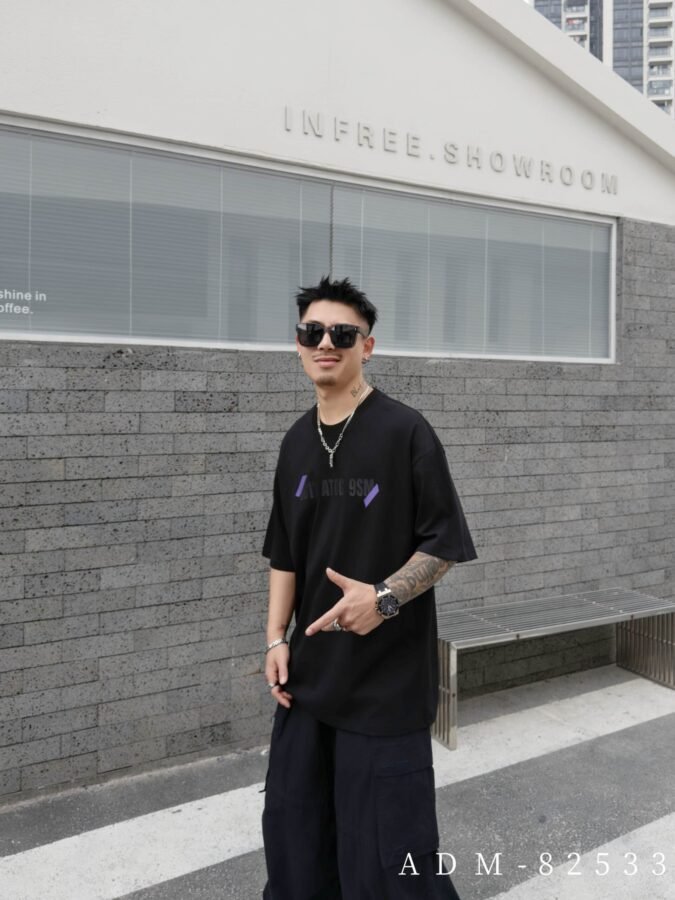 ADM New Burnout Effect Cotton T-shirt 82533 - 200gsm Premium Streetwear | Wholesale (4 Colors) - Image 4