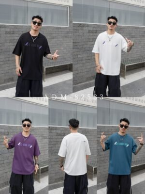 ADM New Burnout Effect Cotton T-shirt 82533 - 200gsm Premium Streetwear | Wholesale (4 Colors)