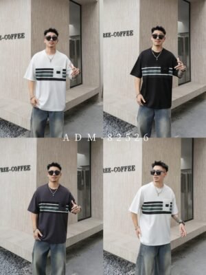 ADM New Contrast Stripe Raglan T-shirt 82526 - 200gsm Premium Cotton | Streetwear Wholesale (3 Colors)