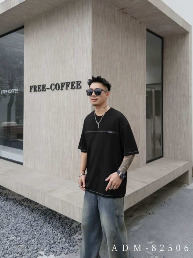 ADM New Custom Label 5-Stitch T-shirt 82506 - 200gsm 100% Cotton | Premium Wholesale (3 Colors) - Image 4