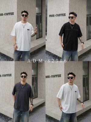 ADM New Custom Label 5-Stitch T-shirt 82506 - 200gsm 100% Cotton | Premium Wholesale (3 Colors)