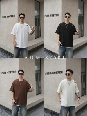 ​​ADM New Classic Crewneck T-shirt 82501 - 200gsm Premium Cotton | Bulk Wholesale (4 Colors)​​