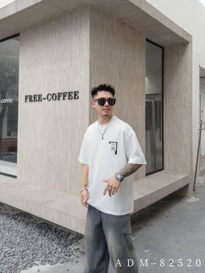 ADM New Custom Label Essential T-shirt 82520 - 200gsm Premium Cotton | Streetwear Wholesale (4 Colors) - Image 2