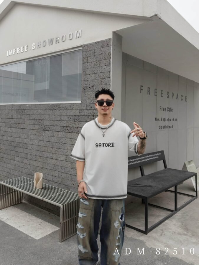 ADM New 3D Embroidery DTG Print T-shirt 82510 - 200gsm Premium Cotton | Streetwear Wholesale (5 Colors) - Image 20