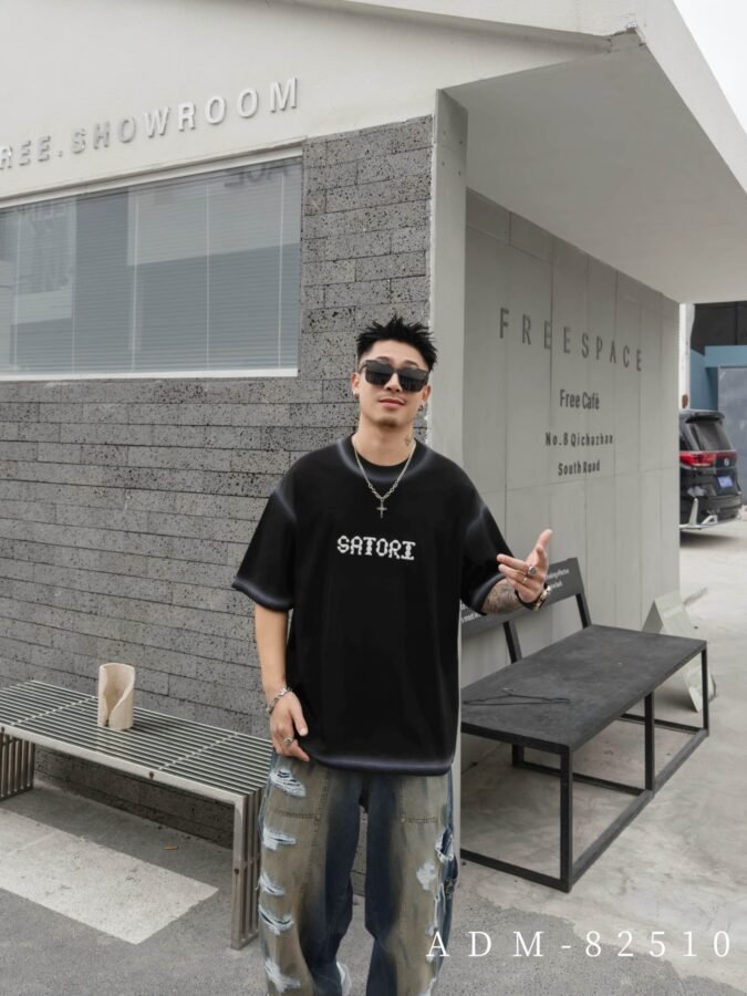 ADM New 3D Embroidery DTG Print T-shirt 82510 - 200gsm Premium Cotton | Streetwear Wholesale (5 Colors) - Image 16