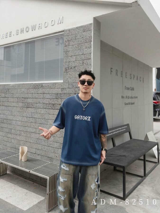ADM New 3D Embroidery DTG Print T-shirt 82510 - 200gsm Premium Cotton | Streetwear Wholesale (5 Colors) - Image 12