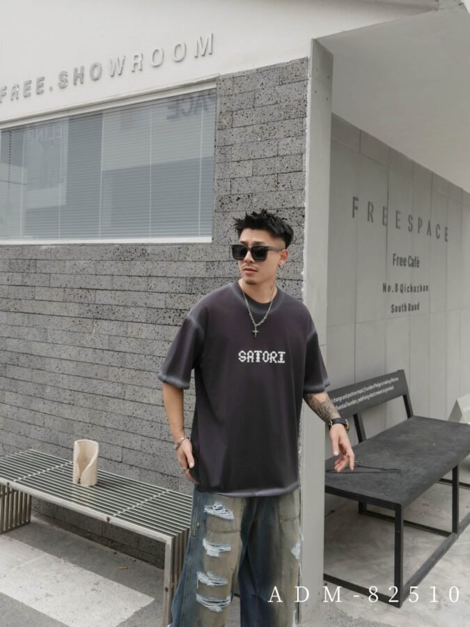 ADM New 3D Embroidery DTG Print T-shirt 82510 - 200gsm Premium Cotton | Streetwear Wholesale (5 Colors) - Image 8
