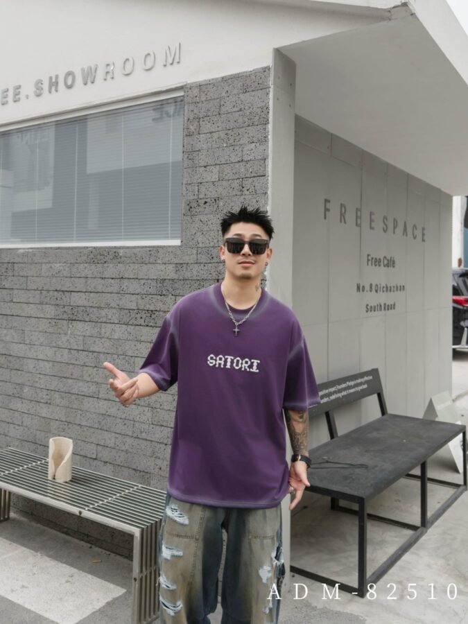 ADM New 3D Embroidery DTG Print T-shirt 82510 - 200gsm Premium Cotton | Streetwear Wholesale (5 Colors) - Image 5