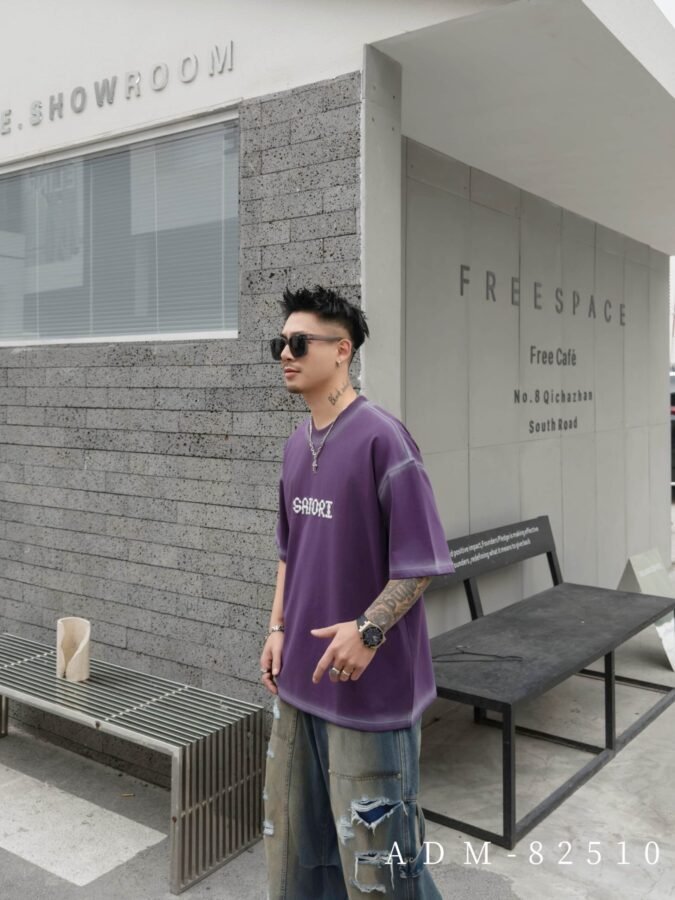 ADM New 3D Embroidery DTG Print T-shirt 82510 - 200gsm Premium Cotton | Streetwear Wholesale (5 Colors) - Image 4