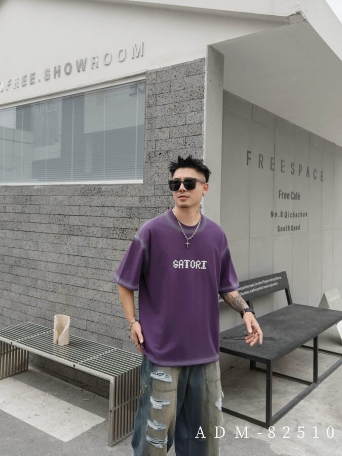 ADM New 3D Embroidery DTG Print T-shirt 82510 - 200gsm Premium Cotton | Streetwear Wholesale (5 Colors) - Image 2