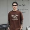 ADM New Vintage Wash Heavyweight T-shirt 82596 - 260gsm Premium Cotton | Streetwear Wholesale (4 Colors) - Coffee