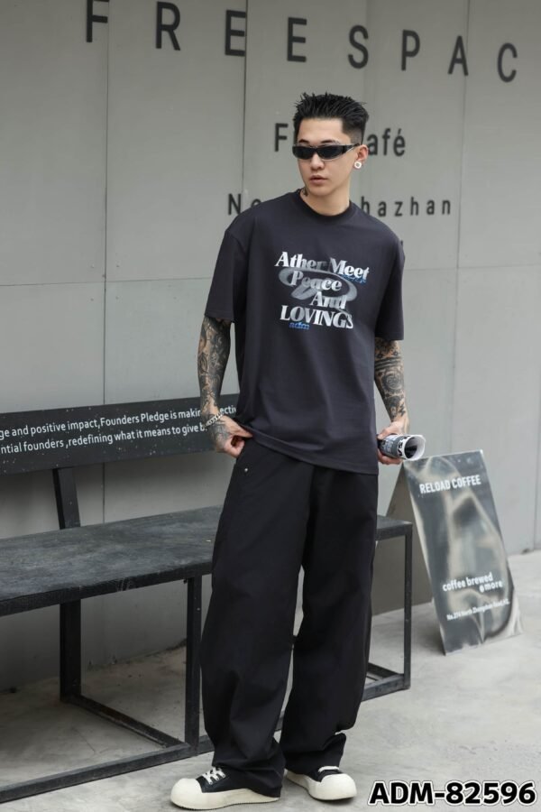 ADM New Vintage Wash Heavyweight T-shirt 82596 - 260gsm Premium Cotton | Streetwear Wholesale (4 Colors) - Image 8