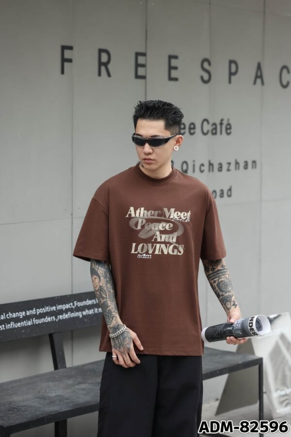 ADM New Vintage Wash Heavyweight T-shirt 82596 - 260gsm Premium Cotton | Streetwear Wholesale (4 Colors) - Image 10