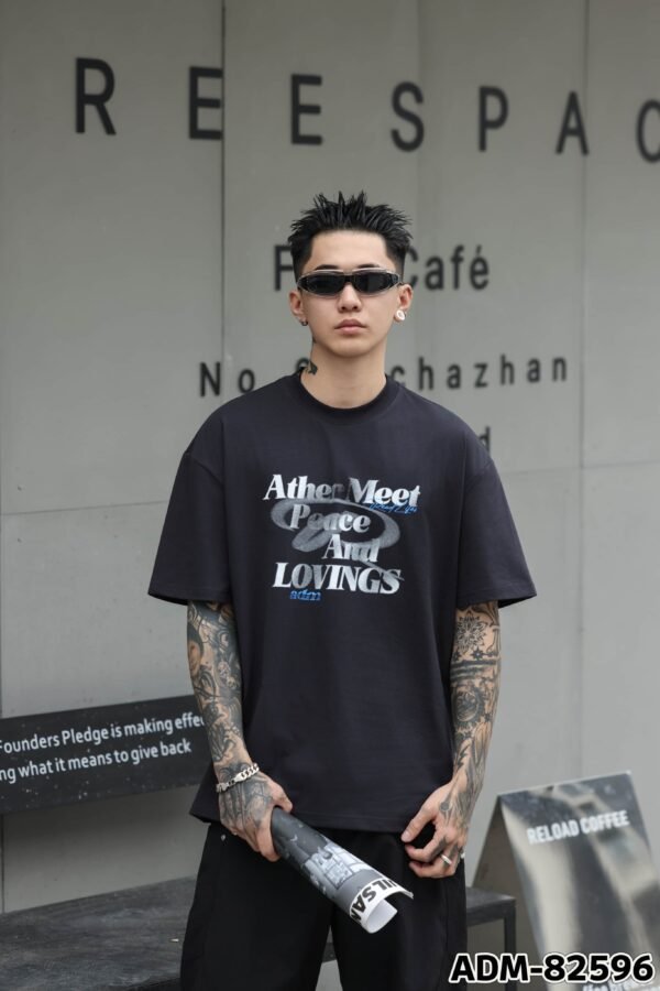 ADM New Vintage Wash Heavyweight T-shirt 82596 - 260gsm Premium Cotton | Streetwear Wholesale (4 Colors) - Image 7